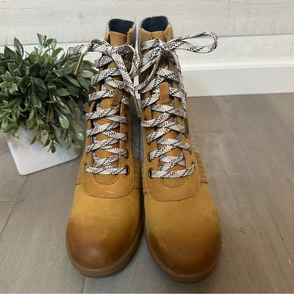 Sorel Lexie Wedge Boots Camel Brown Womens 8.5 - Picture 8 of 11